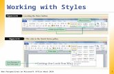 XP Working with Styles New Perspectives on Microsoft Office Word 20101.