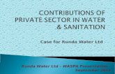 Case for Runda Water Ltd Runda Water Ltd – WASPA Presentation – September 2011.