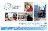 Espoo as a place to study. Highest quality education The City of Espoo offers quality services and versatile recreational opportunities for its residents.