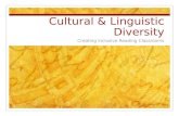 Cultural & Linguistic Diversity Creating Inclusive Reading Classrooms.