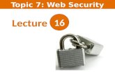 Lecture 16. OWASP: The Open Web Application Security Project .