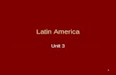 1 Latin America Unit 3. 2 Physical Geography of Latin America Chapter 7.