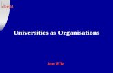 Universities as Organisations Jon File. The university as a mini-city.