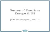 Survey of Practices Europe & US Julia Matevosyan, ERCOT.