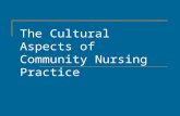 The Cultural Aspects of Community Nursing Practice.