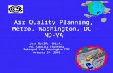 Air Quality Planning, Metro. Washington, DC-MD-VA Joan Rohlfs, Chief, Air Quality Planning Metropolitan Washington COG October 27, 2005.