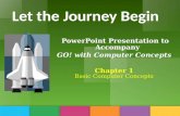 Let the Journey Begin PowerPoint Presentation to Accompany GO! with Computer Concepts Chapter 1 Basic Computer Concepts.