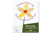 Young Views on Inclusive Education Brussels 7 November 2011.