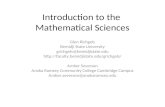 Introduction to the Mathematical Sciences Glen Richgels Bemidji State University grichgels@bemidjistate.edu
