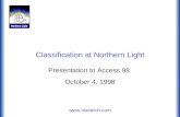 Www.nlsearch.com Classification at Northern Light Presentation to Access 98 October 4, 1998.