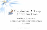 © 2002-2008 Blandware. Blandware AtLeap Introduction Andrey Grebnev andrey.grebnev(at)blandware.com.