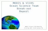 MODIS & VIIRS Ocean Science Team Break-out Report MODIS Science Team Meeting 19-22 May 2015, Silver Spring, MD.