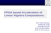 IEEE Globecom-2006, NXG-02: Broadband Access ©Copyright 2005-2006 All Rights Reserved 1 FPGA based Acceleration of Linear Algebra Computations. B.Y. Vinay.