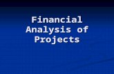 Financial Analysis of Projects. Profitability Models  Present & Future Value  Benefit / Cost Ratio  Payback period  Internal Rate of Return  Annual.