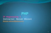 IT Engineering I Instructor: Rezvan Shiravi Rezvan_shiravi@yahoo.com 1.