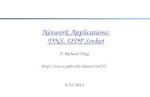Network Applications: DNS, UDP Socket Y. Richard Yang  9/12/2013.