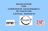 REGULATION FOR CORPORATE GOVERNANCE IN PAKISTAN CAPITAL MARKETS.