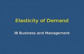 Elasticity of Demand IB Business and Management. What is Elasticity? Elasticity measures how responsive demand is to a change in a particular variable.