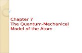 Chapter 7 The Quantum-Mechanical Model of the Atom.