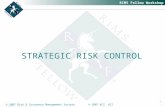 . RIMS Fellow Workshop 1 STRATEGIC RISK CONTROL © 2007 Risk & Insurance Management Society © 2007 KCS All rights reserved.