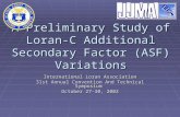 A Preliminary Study of Loran-C Additional Secondary Factor (ASF) Variations International Loran Association 31st Annual Convention And Technical Symposium.