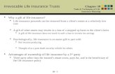 Irrevocable Life Insurance Trusts Chapter 30 Tools & Techniques of Life Insurance Planning 30 - 1  Why a gift of life insurance?  Life insurance proceeds.