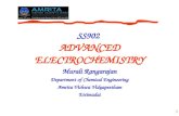 1 SS902 ADVANCED ELECTROCHEMISTRY Murali Rangarajan Department of Chemical Engineering Amrita Vishwa Vidyapeetham Ettimadai.