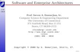 SWEA1 CSE 5810 Software and Enterprise Architectures Prof. Steven A. Demurjian, Sr. Computer Science & Engineering Department The University of Connecticut.