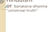 Introduction to Hinduism or Sanatana-dharma “universal truth”