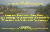 MRC – GTZ WATERSHED MANAGEMENT PROGRAMME Presented by Dr. Simonetta Siligato Biodiversity & Climate Change – Links with Poverty and Sustainable Development.