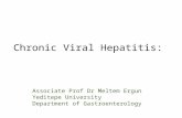 Chronic Viral Hepatitis: Associate Prof Dr Meltem Ergun Yeditepe University Department of Gastroenterology.