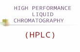 HIGH PERFORMANCE LIQUID CHROMATOGRAPHY (HPLC). When particles of small diameter (microns) are used as a stationery phase support, the technique is called.
