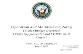 Operation and Maintenance, Navy FY 2011 Budget Overview FY2010 Supplemental and FY 2011 OCO Request ASMC PDI, ORLANDO, FL June 2, 2010 Steve Corbin, FMB-12.