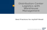Best Practices for mySAP Retail Distribution Center Logistics with Warehouse Management.