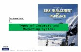 Types of Insurers and Marketing Systems Lecture No. 9.