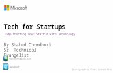 Jump-starting Your Startup with Technology @shahedC WakeUpAndCode.com Icons/graphics from: iconarchive.com.