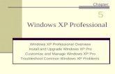 Windows XP Professional Windows XP Professional Overview Install and Upgrade Windows XP Pro Customize and Manage Windows XP Pro Troubleshoot Common Windows.