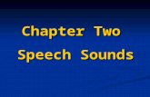 Chapter Two Speech Sounds. As human beings we are capable of making all kinds of sounds, but only some of these sounds have become units in the language.