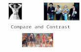 Compare and Contrast. Compare - to examine (two or more objects, ideas, people, etc.) in order to note similarities and differences; to compare two pieces.