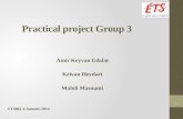 SYS862-1/Autumn 2014 Practical project Group 3 Amir Keyvan Edalat Keivan Heydari Mahdi Masoumi 1 1.