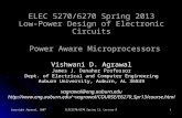 Copyright Agrawal, 2007ELEC5270/6270 Spring 13, Lecture 81 ELEC 5270/6270 Spring 2013 Low-Power Design of Electronic Circuits Power Aware Microprocessors.