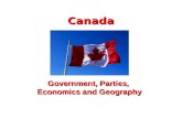 Canada Government, Parties, Economics and Geography.