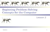 Beginning Problem-Solving Concepts for the Computer Lesson 2 McManusCOP10001.