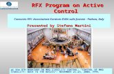 RFX Program on Active Control at the 9TH WORKSHOP ON MHD STABILITY CONTROL: "CONTROL OF MHD STABILITY: BACK TO THE BASICS": NOVEMBER 21-23, 2004, PPPL.