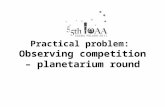 Practical problem: Observing competition – planetarium round.