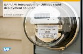 Solution Summary SAP AMI Integration for Utilities rapid- deployment solution.