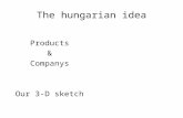 The hungarian idea Products & Companys Our 3-D sketch.