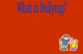 Bullying can be... One person making fun of another. One person trying to beat up another. A group of people ganging up against others.