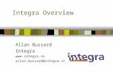 Integra Overview Allan Bussard Integra  allan.bussard@integra.sk.