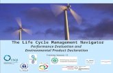 CSCP, UNEP, WBCSD, WI, InWEnt, UEAP ME Life Cycle Management Navigator: 13_PR_PE 1 The Life Cycle Management Navigator Performance Evaluation and Environmental.